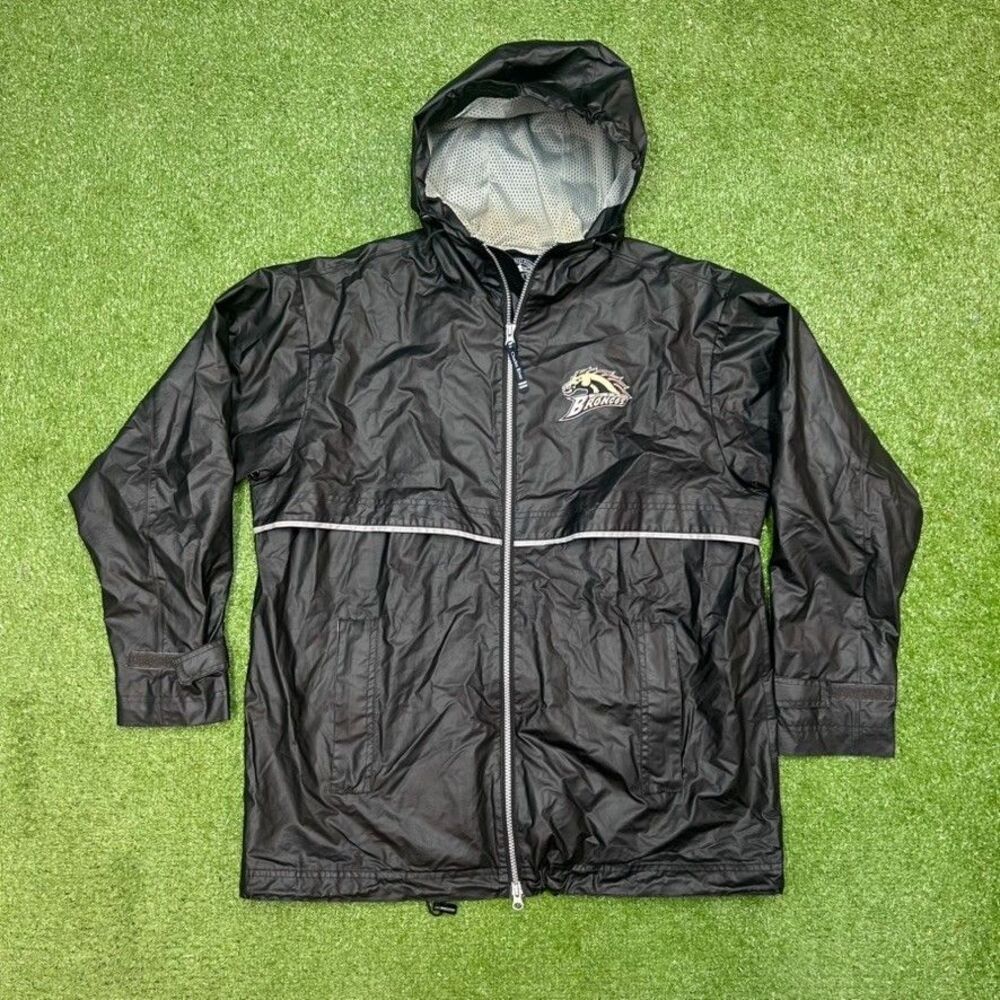 Vintage Black Western Michigan Broncos Hooded Jacket Men’s Size Small Hockey